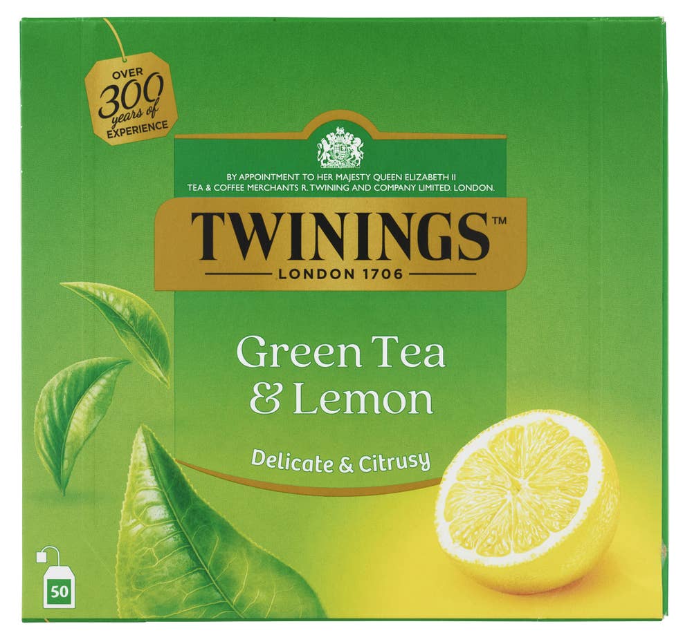 Twinings Grønn Te Sitron 50 poser