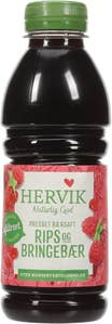 Hervik Rips- og bringebærsaft