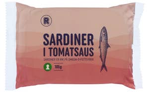 R Sardiner i tomatsaus