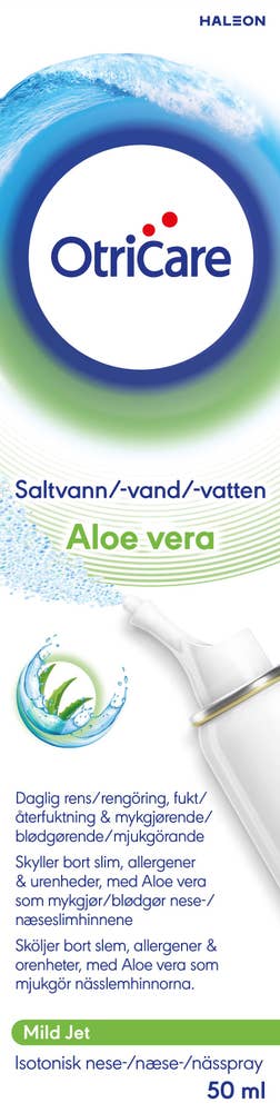 Otricare Aloe vera saltvannsspray Fra 2 år