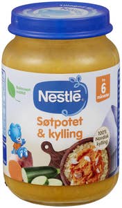 Nestlé Søtpotet & kylling Fra 6 mnd