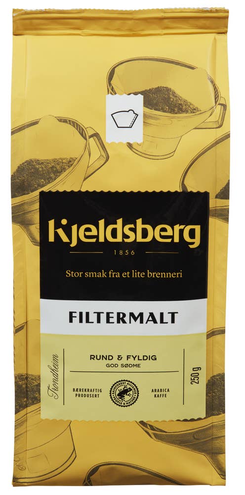 Kjeldsberg Filtermalt kaffe Rund og fyldig