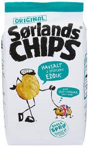 Sørlandschips Havsalt & Eplekjekk Eddik
