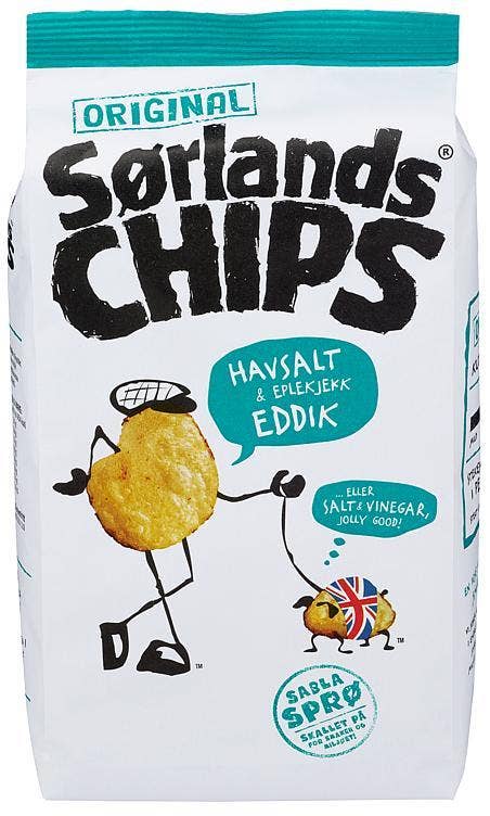 Sørlandschips Havsalt & Eplekjekk Eddik