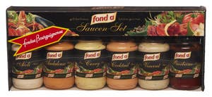 Fondua sausesett 6 glass