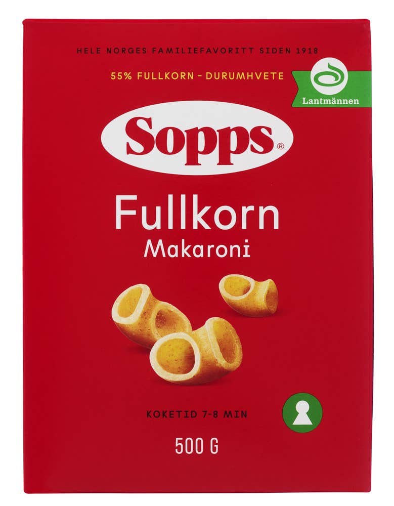 Sopps Makaroni fullkorn