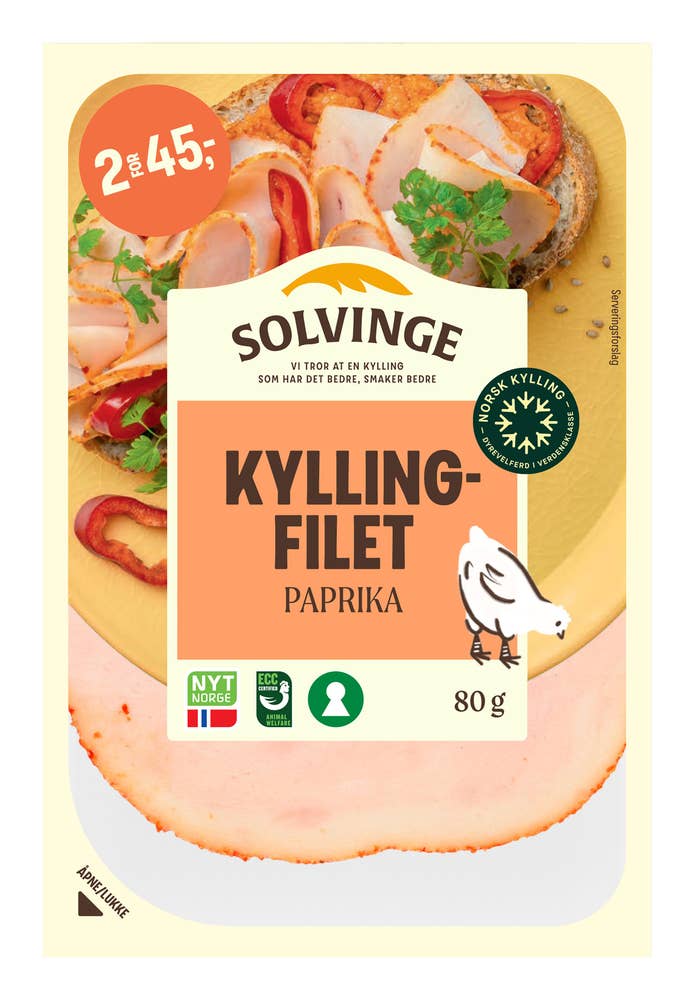 solvinge Kyllingfilet med paprika