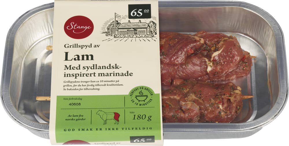 Stange Grillspyd av lam Med krydder