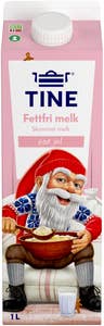 Tine Fettfri Melk Skummet 0,1% fett
