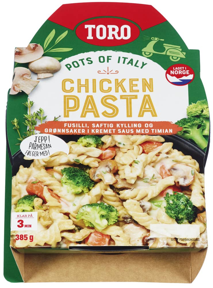 Toro Kyllingpasta Kylling og grønnsaker i kremet saus med timian