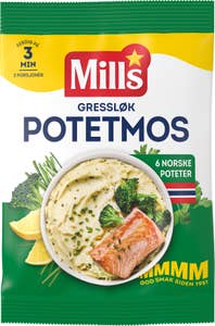 Mills Potetmos med gressløk