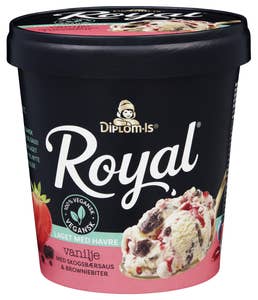 Diplom-is Royal havre-iskrem skogsbær Vegansk