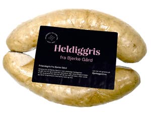 Heldiggris Julepølse av frilandsgris