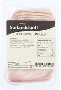Sørlandskjøtt Kokt skinke 80% Kjøtt
