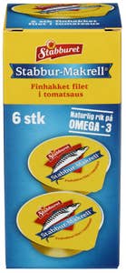 Stabburet Stabbur-Makrell 6x22g