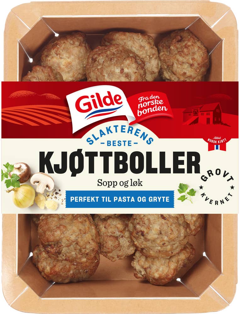 Gilde Kjøttboller Sopp, løk og parmesan