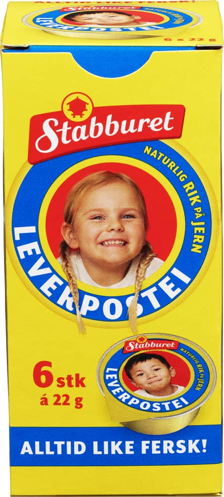 Stabburet Leverpostei 6x22g