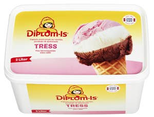 Diplom-is Fløteis tress