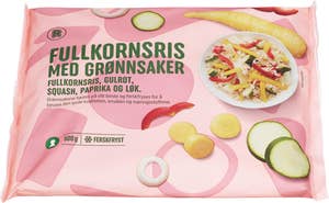 R Fullkornsris med grønnsaker