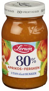 Lerum Aprikos og ferskensyltetøy Uten tilsatt sukker
