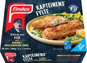 Findus Kapteinens fylte torsk med hollandaisesaus