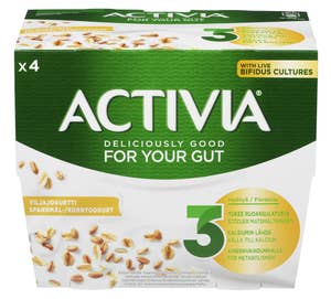 Activia korn 4x125g