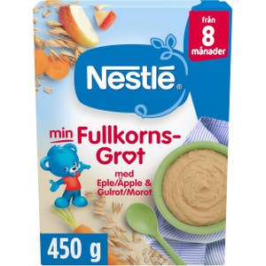 Nestlé Min Fullkornsgrøt eple og gulrot Fra 8 mnd