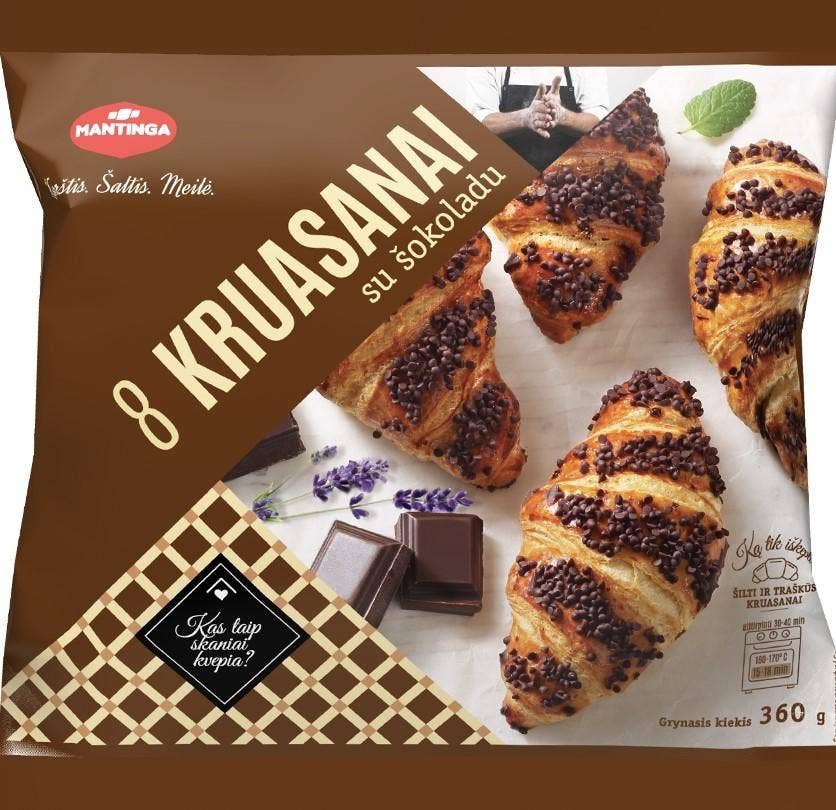 Mantinga Croissanter med Sjokoladefyll 8 stk