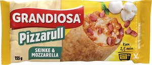 Grandiosa pizzarull med mozzarella og skinke