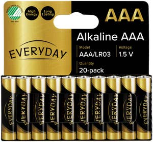 Everyday Batterier AAA/LR03 Alkaliske, 1.5V