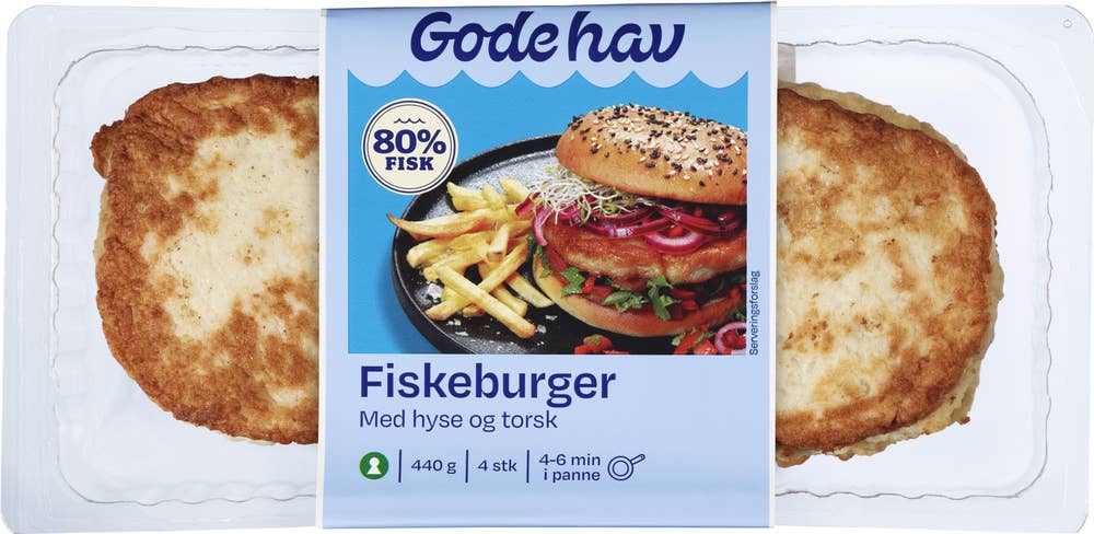 Gode Hav Fiskeburger Hyse og torsk