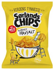 Sørlandschips Verdens tynneste Kvernet havsalt