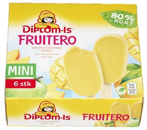 Diplom-is Fruitero 80% mango mini 6 stk