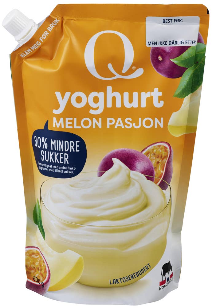 Q frokostyoghurt Melon og pasjonsfrukt