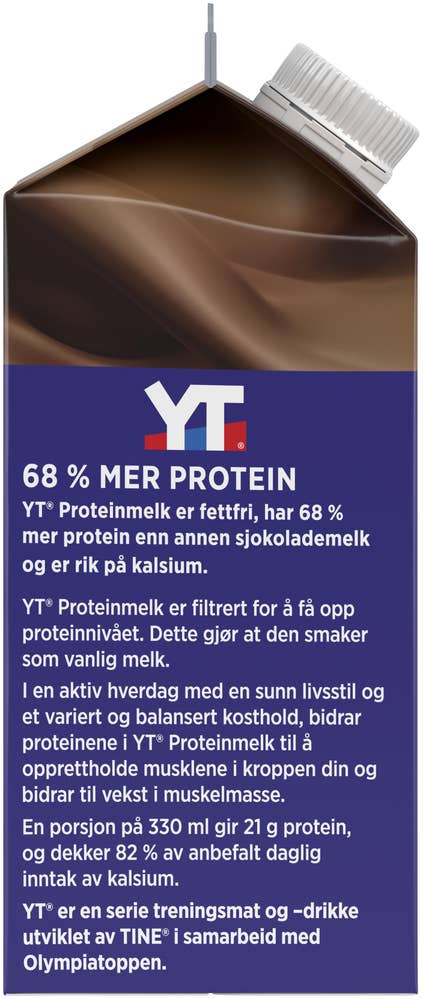 TINE YT proteinmelk Kakao