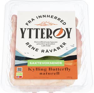 Ytterøy Kylling Butterfly naturell Saktevoksende kylling