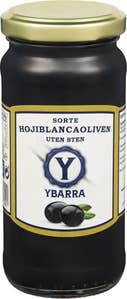Ybarra Sorte oliven Uten sten