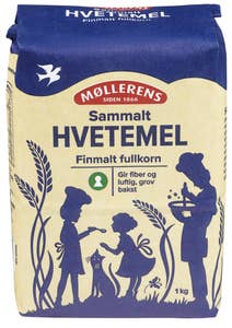 Møllerens Sammalt hvetemel Finmalt fullkorn