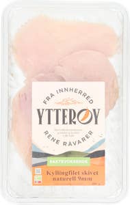 Ytterøy Naturell kyllingfilet i tynne skiver Saktevoksende kylling