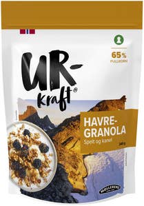 Urkraft Havregranola spelt og kanel