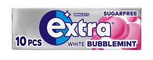 Extra White Bubblemint Sukkerfri 10 stk