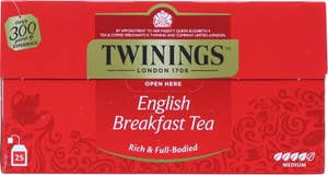 Twinings English Breakfast 25 poser