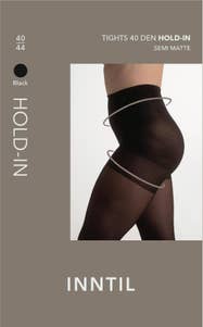 Inntil Strømpebukse Hold-In 40 DEN Sort, str. 40-44, semi-matt