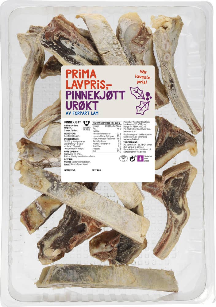 Prima Lavpris Pinnekjøtt Urøkt