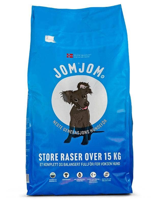 Jomjom Voksen store raser over 15kg