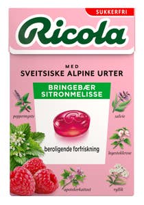 Ricola Bringebær Sitronmelisse Sukkerfri