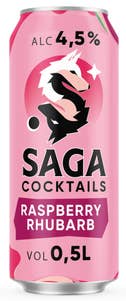SAGA Cocktail Raspberry & Rhubarb