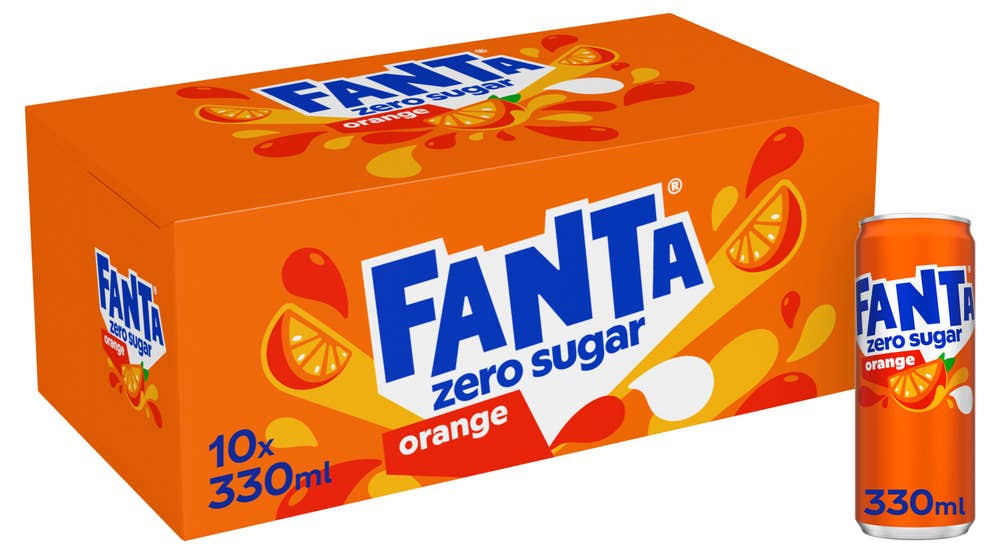 Fanta Orange Zero Sugar 10x0,33L