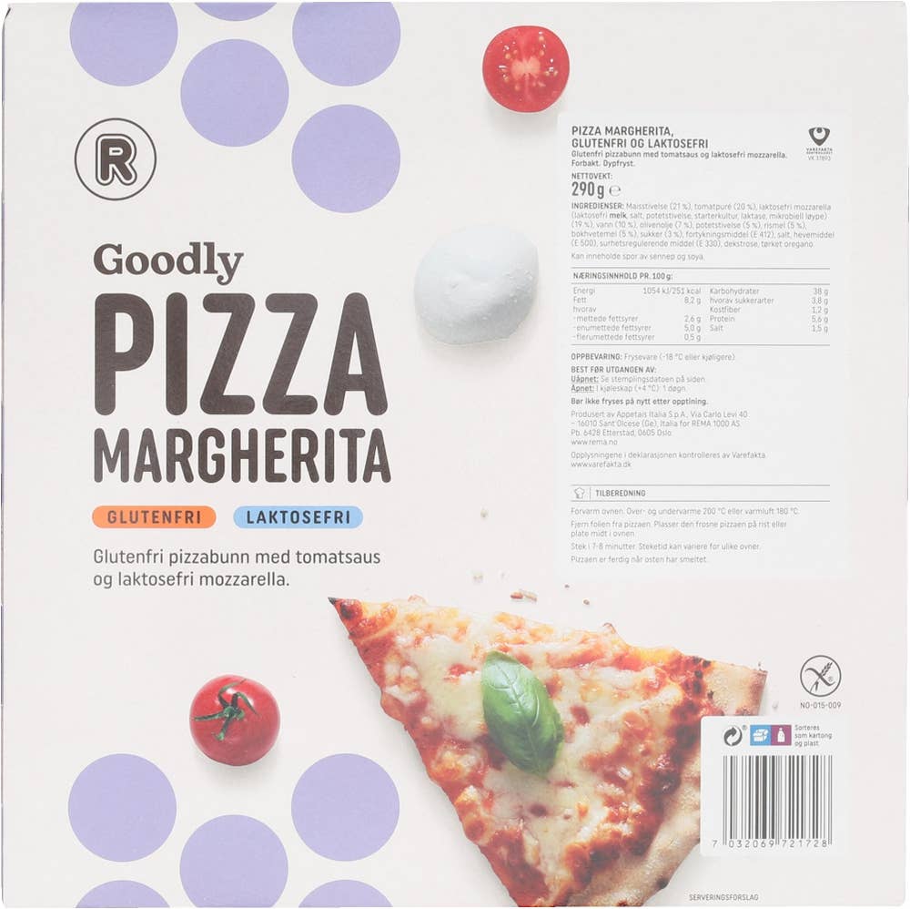 R Goodly Goodly Pizza Margherita Glutenfri