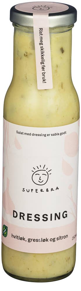Superbra Dressing Med hvitløk, gressløk og sitron